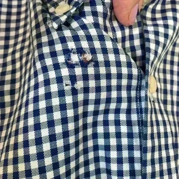 Distressed Peter Millar button down shirt. XXL - Picture 5 of 7
